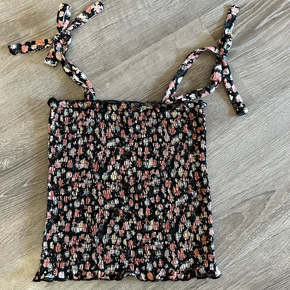 Floral Crop Tank